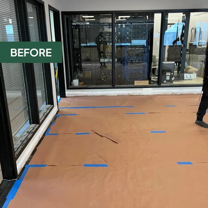 Updated office washroom and fixtures