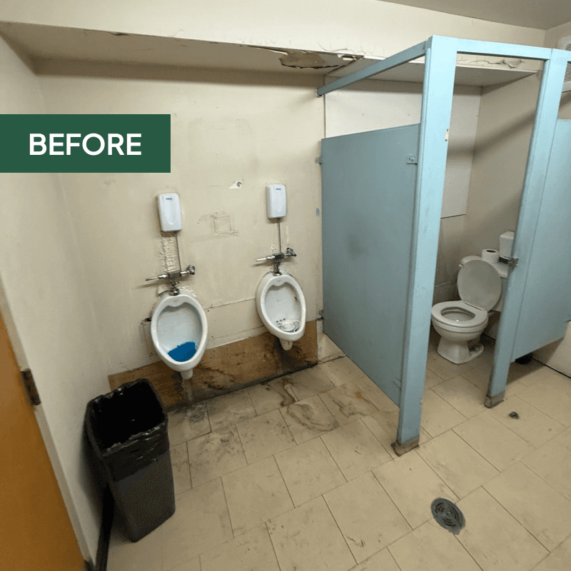 New commercial vanity and fixtures